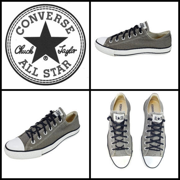 Converse Other - Converse Low Top Sneakers, size 8 mens, size 10 womans, colors grey/white/black.